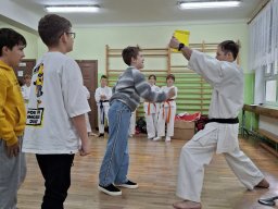 Pokaz karate w naszej szkole